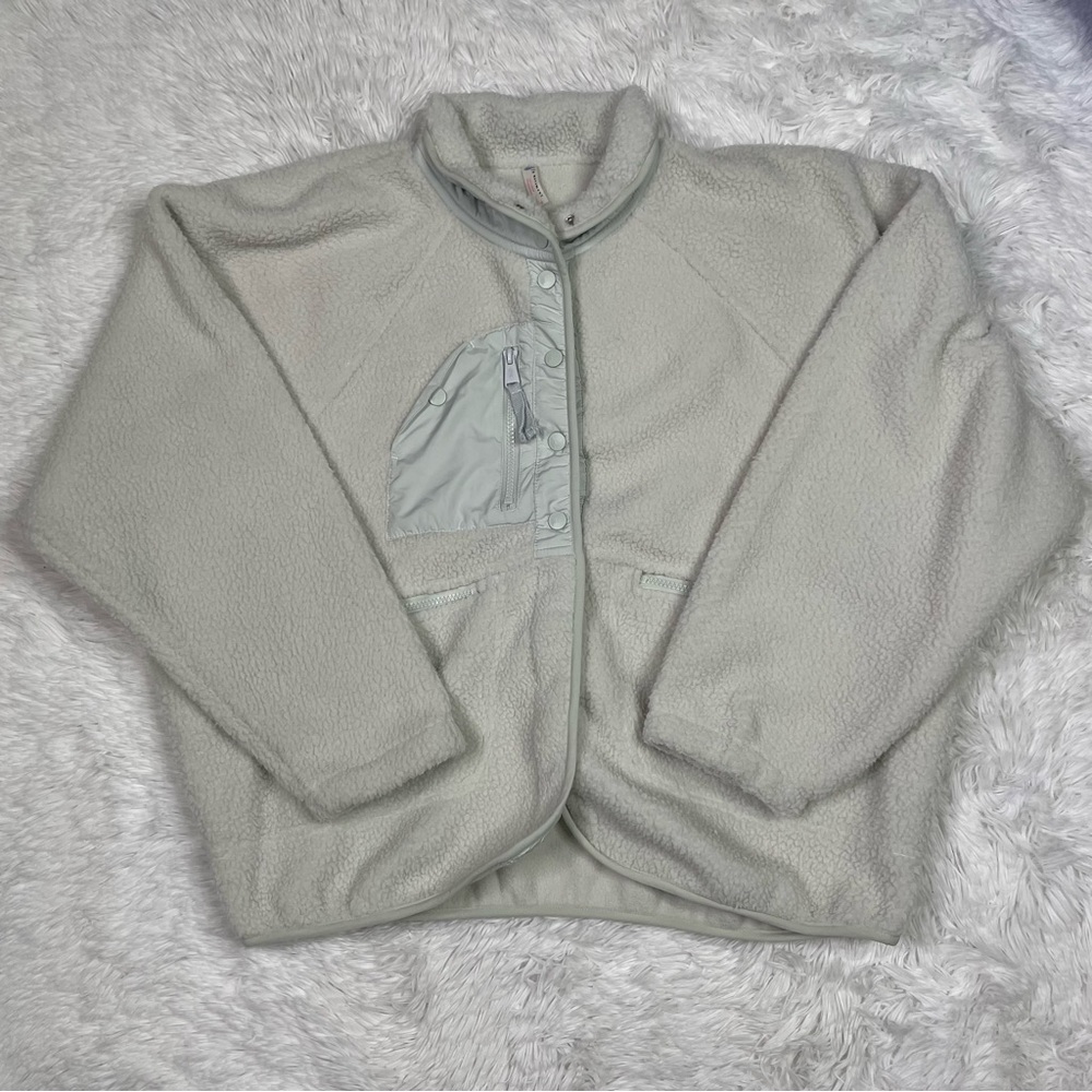 New Free People Women's FP Movement Hit The Slopes Fleece Jacket Sz X-large - Picture 2 of 8